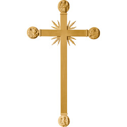 Cruz con Evangelistas y rayos
